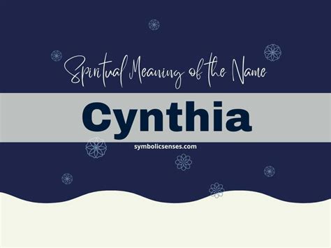The <b>Name</b> Book offers particular inspiration to those who want more than just a list of popular <b>names</b>. . Spiritual meaning of the name cynthia